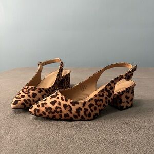 Torrid NEW leopard print heels - never worn Size 12W